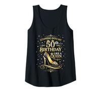 Femme J'Entre dans Mon 50ème Anniversaire comme Une Reine 50 Ans Débardeur