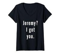 Femme Jeremy? Je t’AI EU. T-Shirt avec Col en V