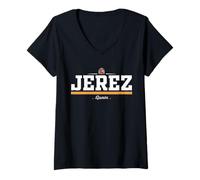 Femme Jerez Spain T-Shirt avec Col en V