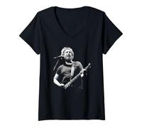 Femme Jerry Garcia Grateful Dead Live Jouant dans Le Groupe T-Shirt avec Col en V