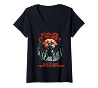 Femme Jersey Devil Créature Créatures Mythologiques T-Shirt avec Col en V