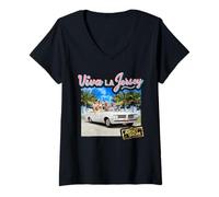 Femme Jersey Shore: Family Vacation Viva La Jersey Group Photo TV T-Shirt avec Col en V