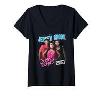 Femme Jersey Shore Just Saying T-Shirt avec Col en V