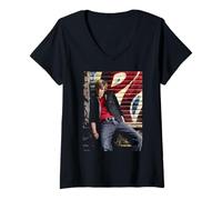 Femme Jesse McCartney Beautiful Soul Auteur-compositeur Michael Grecco T-Shirt avec Col en V