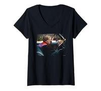 Femme Jesse McCartney Beautiful Soul Singer L.A. Michael Grecco T-Shirt avec Col en V