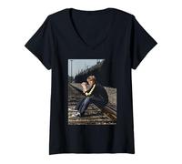 Femme Jesse McCartney Beautiful Soul Singer par Michael Grecco T-Shirt avec Col en V