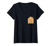 Femme Jesus is My Safe Place, réconfortant les vêtements de foi chrétienne T-Shirt avec Col en V