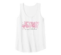 Femme Jesus is My Valentine Nœud en Patchwork Motif cœur chrétien Débardeur