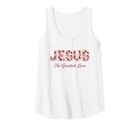 Femme Jésus Le Plus Grand Amour Foi chrétienne Amour inspirant Débardeur