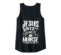 Femme Jesus Sauve, Je suis Une INFIRMIÈRE, Je PRÊTE MA Main Débardeur