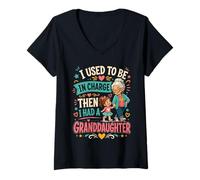 Femme J'étais Responsable, Puis J'Ai EU Une Petite-Fille T-Shirt avec Col en V