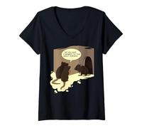 Femme Jeu de Mots drôle de Jésus Adoration de Dessin animé - Rats « Talk About Cheeses » T-Shirt avec Col en V