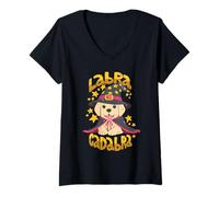 Femme Jeu de Mots du Magicien du Labrador T-Shirt avec Col en V