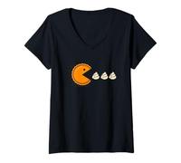 Femme Jeu de Tarte Parodie crème fouettée Chase T-Shirt avec Col en V