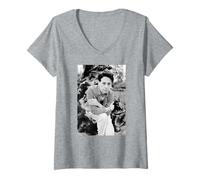 Femme Jim Kerr Simple Minds Singer Don't You par Virginia Turbett T-Shirt avec Col en V