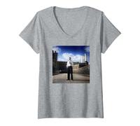 Femme Jimmy Nail Aufwiedersehen Pet Actor Chris Duffy Photographie T-Shirt avec Col en V
