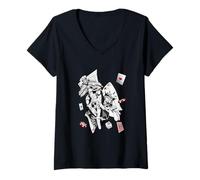 Femme Jiu-jitsu brésilien : la bataille entre le Jack et le Roi T-Shirt avec Col en V