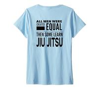 Femme JIU JITSU Fighter pour apprendre les arts martiaux T-Shirt avec Col en V