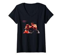 Femme Joe Calzaghe Champion des Poids Moyens V Miguel Jimenez Boxe T-Shirt avec Col en V