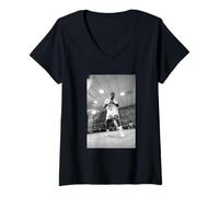 Femme Joe Frazier Entraînement de Boxe pour Muhammad Ali Poids Lourd T-Shirt avec Col en V