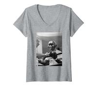 Femme Joe Frazier Entraînement des Poids Lourds pour Muhammad Ali Boxing T-Shirt avec Col en V