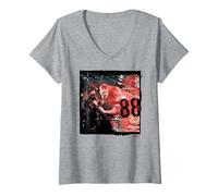 Femme Joe Strummer, Artiste dystopique de The Clash Live T-Shirt avec Col en V