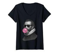 Femme Johannes Kepler T-Shirt avec Col en V