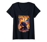 Femme John Brown T-Shirt avec Col en V