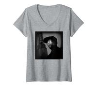 Femme John Singleton Boyz N The Hood Director Michael Grecco T-Shirt avec Col en V