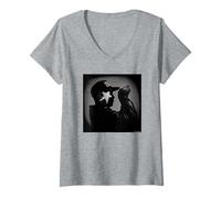 Femme John Singleton Shaft Boyz N The Hood, réalisateur de Michael Grecco T-Shirt avec Col en V