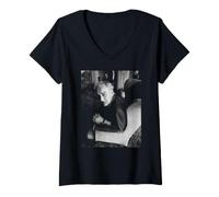 Femme John Thaw Inspector Morse The Sweeney Actor 1986 T-Shirt avec Col en V