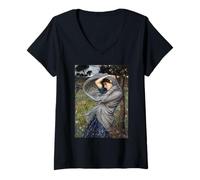 Femme John William Waterhouse Boreas T-Shirt avec Col en V
