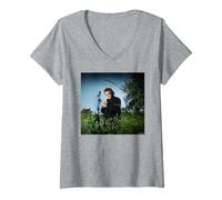 Femme Johnny Cash Tennessee Photo par Michael Grecco T-Shirt avec Col en V