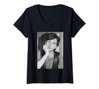 Femme Johnny MARR : The Smiths, cet Homme Charmant, Guitariste, 1984 T-Shirt avec Col en V