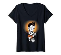Femme Joli bébé Lord Hanuman T-Shirt avec Col en V