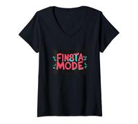 Femme Joli Discours en Mode Finsta pour Les Amateurs de Jeunes générations T-Shirt avec Col en V