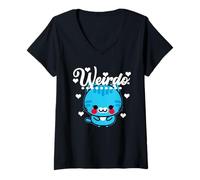 Femme Joli Petit cœur Bizarre Partout - Proclamez-Le avec fierté. T-Shirt avec Col en V