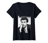 Femme Jonathan Ross Chat Show Présentateur 1987 T-Shirt avec Col en V
