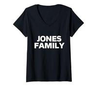 Femme Jones Family Reunion Jones Généalogie T-Shirt avec Col en V