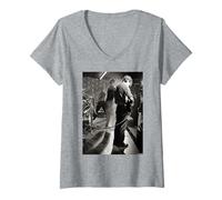 Femme Joy Division Ian Curtis Peter Hook Band Live Martin O'Neill T-Shirt avec Col en V