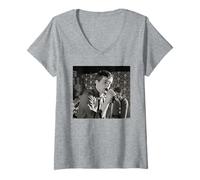Femme Joy Division Live Ian Curtis Peter Hook 1979 Martin O'Neill T-Shirt avec Col en V