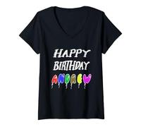 Femme Joyeux Anniversaire Andrew T-Shirt avec Col en V