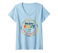 Femme Joyeux Jour du Cochon, C'est irrationnel Depuis Le Jour des Maths 3 T-Shirt avec Col en V