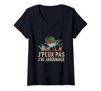 Femme J'PEUX Pas J'Ai Jardinage Funny Gardening T-Shirt avec Col en V