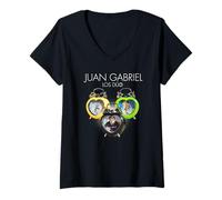 Femme Juan Gabriel Los Dúo Réveils T-Shirt avec Col en V