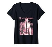 Femme Juan Gabriel Mexico avec Escalas en Mi Corazon Rectangle T-Shirt avec Col en V