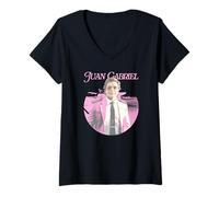 Femme Juan Gabriel Mexico Con Escalas en Mi Corazon Housse Ronde T-Shirt avec Col en V