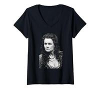 Femme Judi Dench Antony & Cleopatra Theatre Actrice 1987 T-Shirt avec Col en V