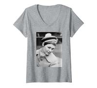 Femme Judi Dench Promo pour Cabaret Musical 1968 T-Shirt avec Col en V