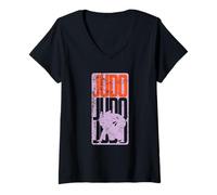 Femme Judo : Bataille et Lancer T-Shirt avec Col en V